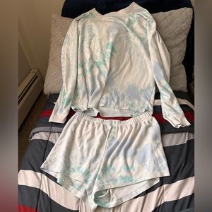 Tie dye pajama set